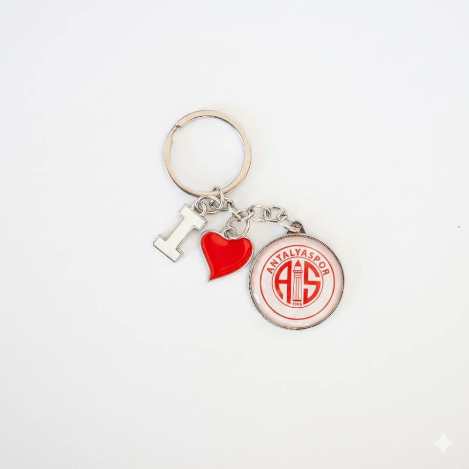 ANTALYASPOR ANAHTARLIK  I LOVE KALP LOGO