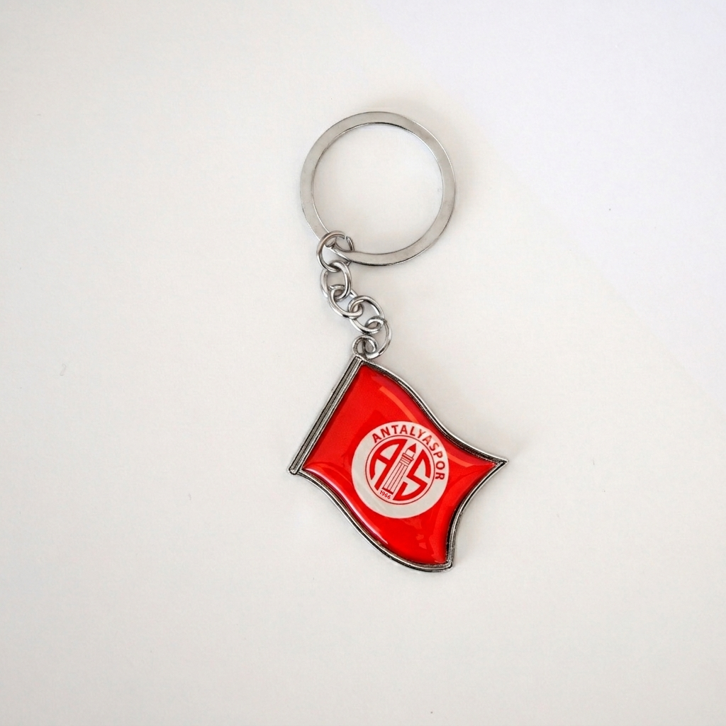 ANTALYASPOR ANAHTARLIK KIRMIZI LOGO BAYRAK