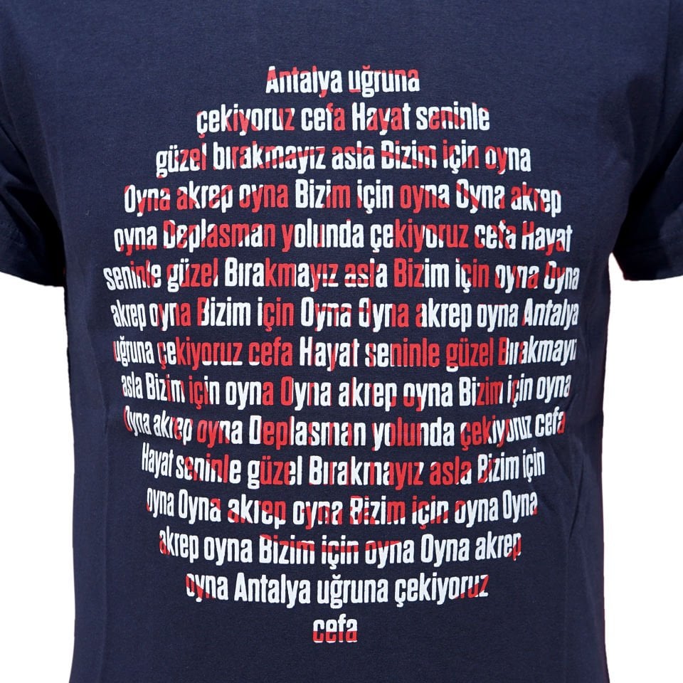 ANTALYASPOR LOGO TEZAHÜRAT BASKILI TSHİRT