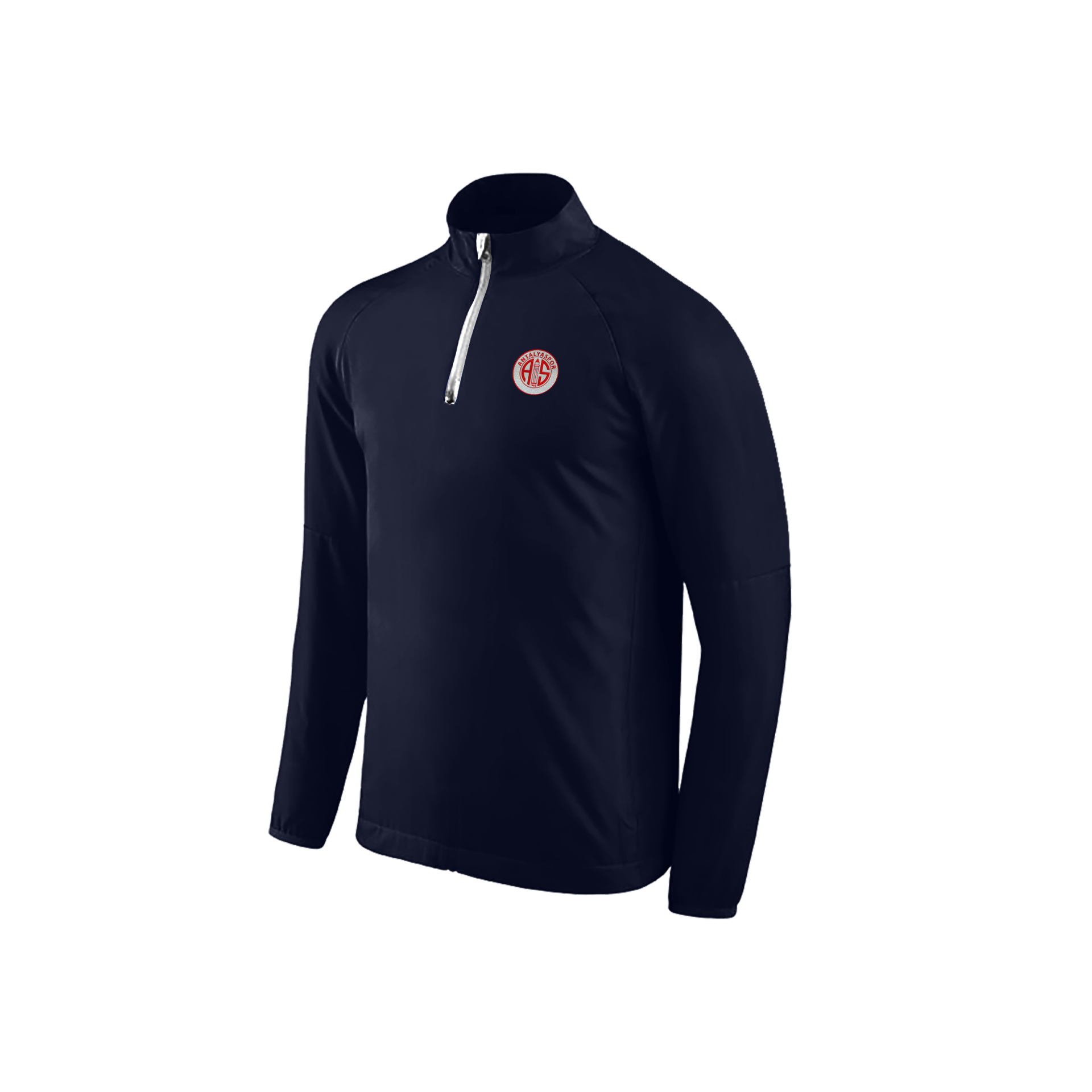 ANTALYASPOR YARIM FERMUARLI PARLAK LOGO SWEATSHİRT