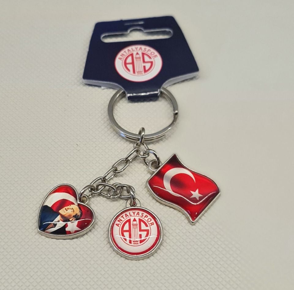 ANTALYASPOR 3'LÜ ATATÜRK LOGO ANAHRTARLIK