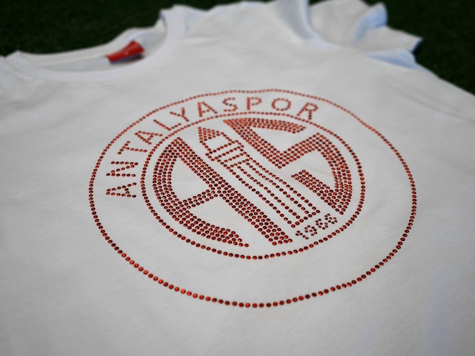 ANTALYASPOR KADIN PARLAK TAŞLI TSHİRT