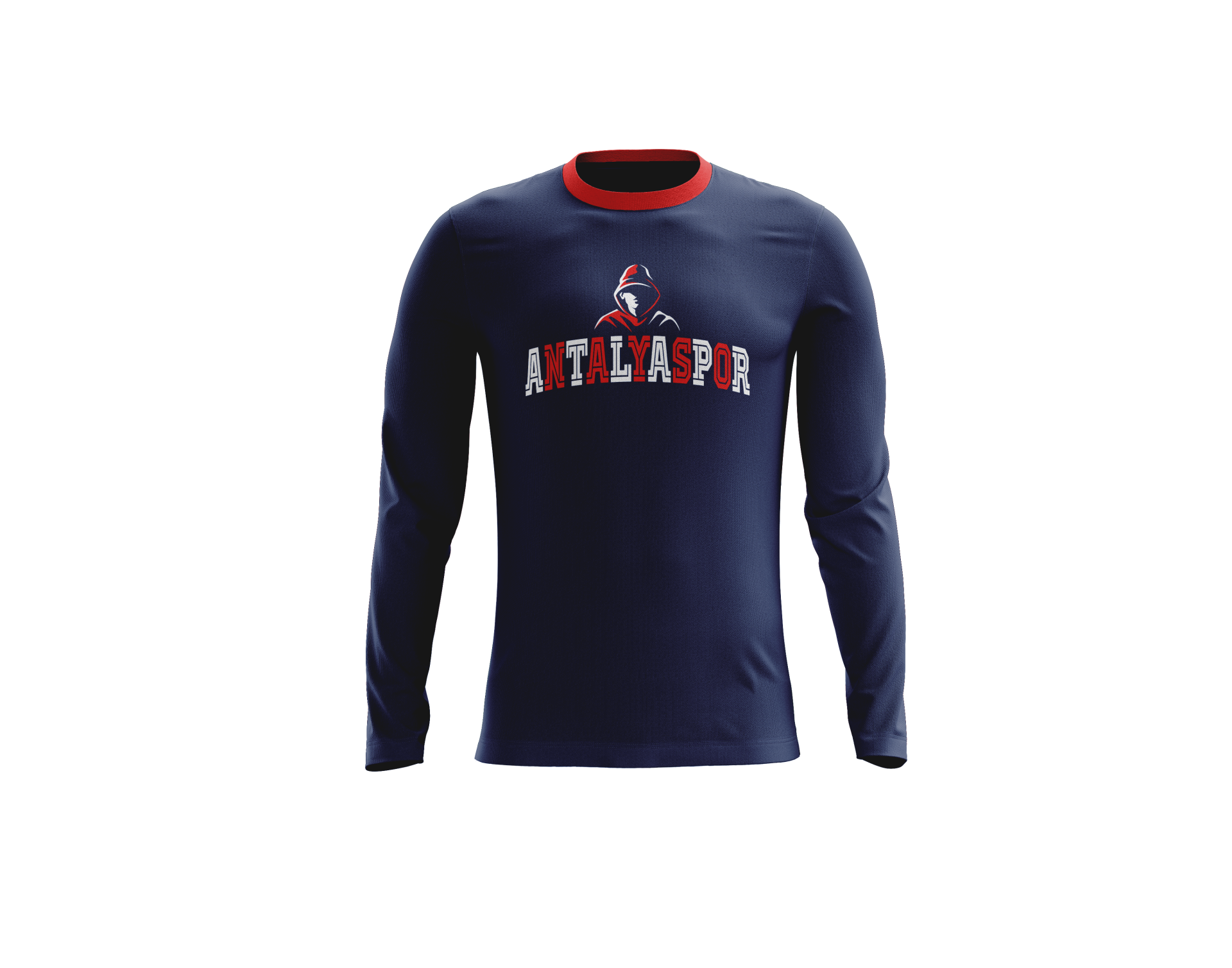 ANTALYASPOR  LACİVERT SIFIR YAKA UZUN KOL SWEAT