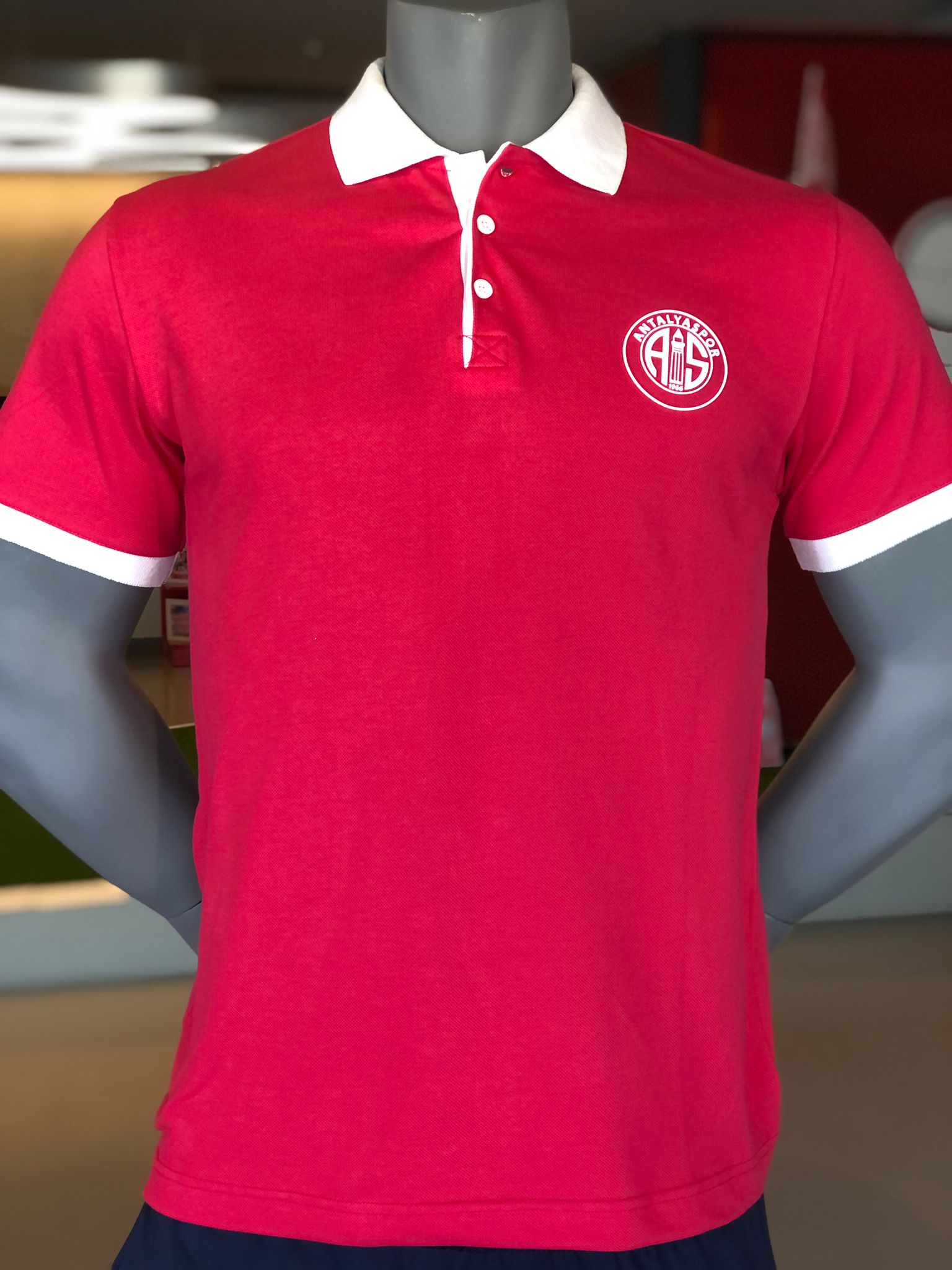 ANTALYASPOR SİLİKON LOGO BASKILI POLO YAKA