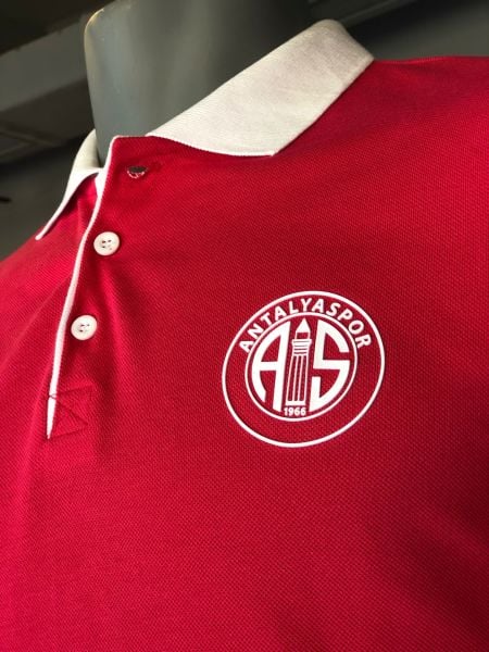 ANTALYASPOR SİLİKON LOGO BASKILI POLO YAKA