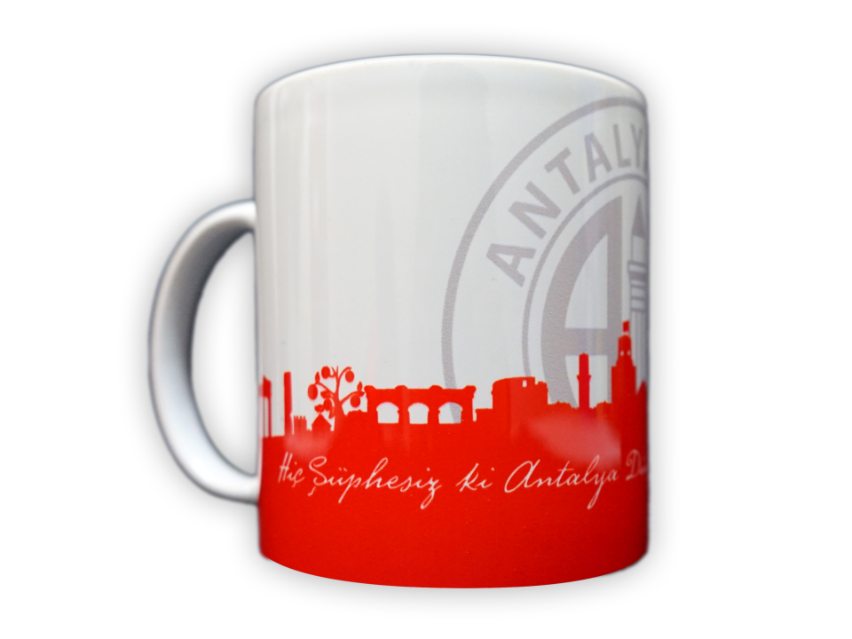 ANTALYASPOR SİLÜET HİÇ ŞÜPESİZ Kİ SÖZ KUPA BARDAK