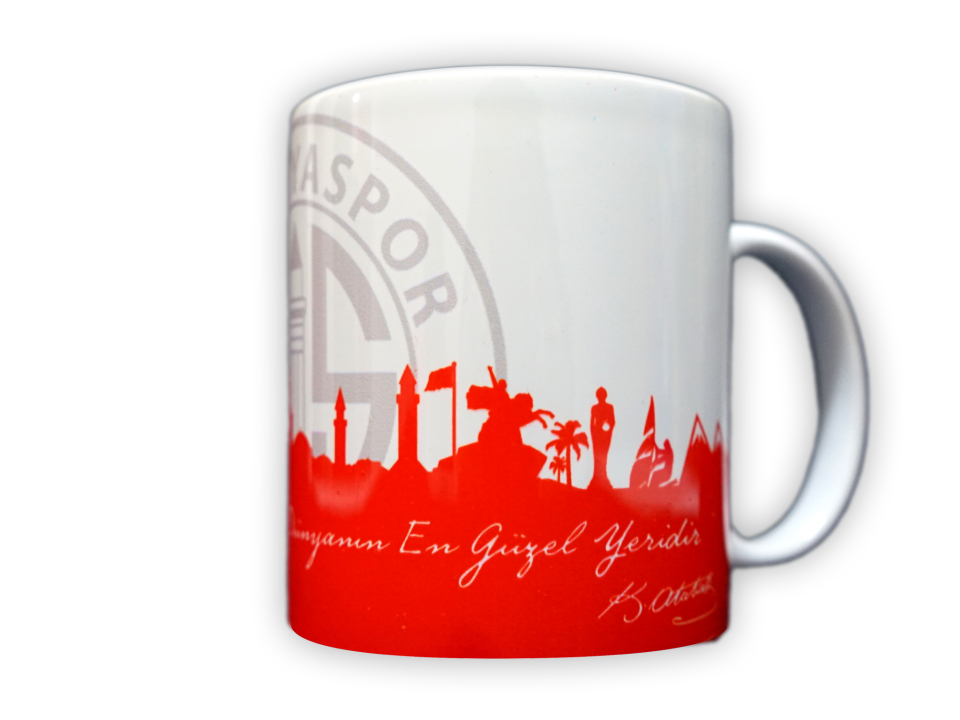 ANTALYASPOR SİLÜET HİÇ ŞÜPESİZ Kİ SÖZ KUPA BARDAK