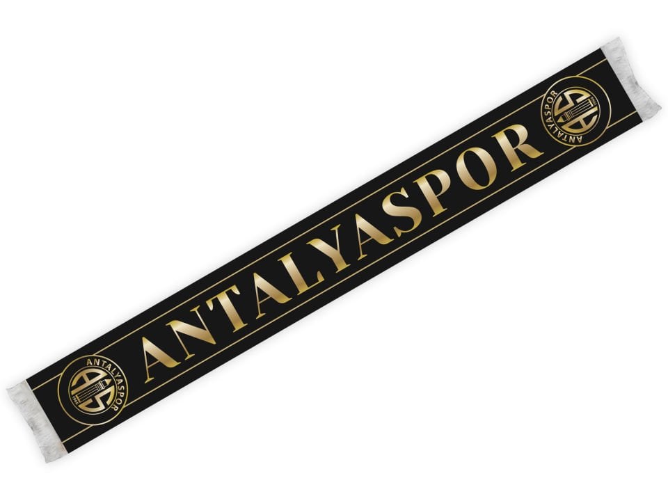 ANTALYASPOR SİYAH GOLD ŞAL ATATÜRK ATKI