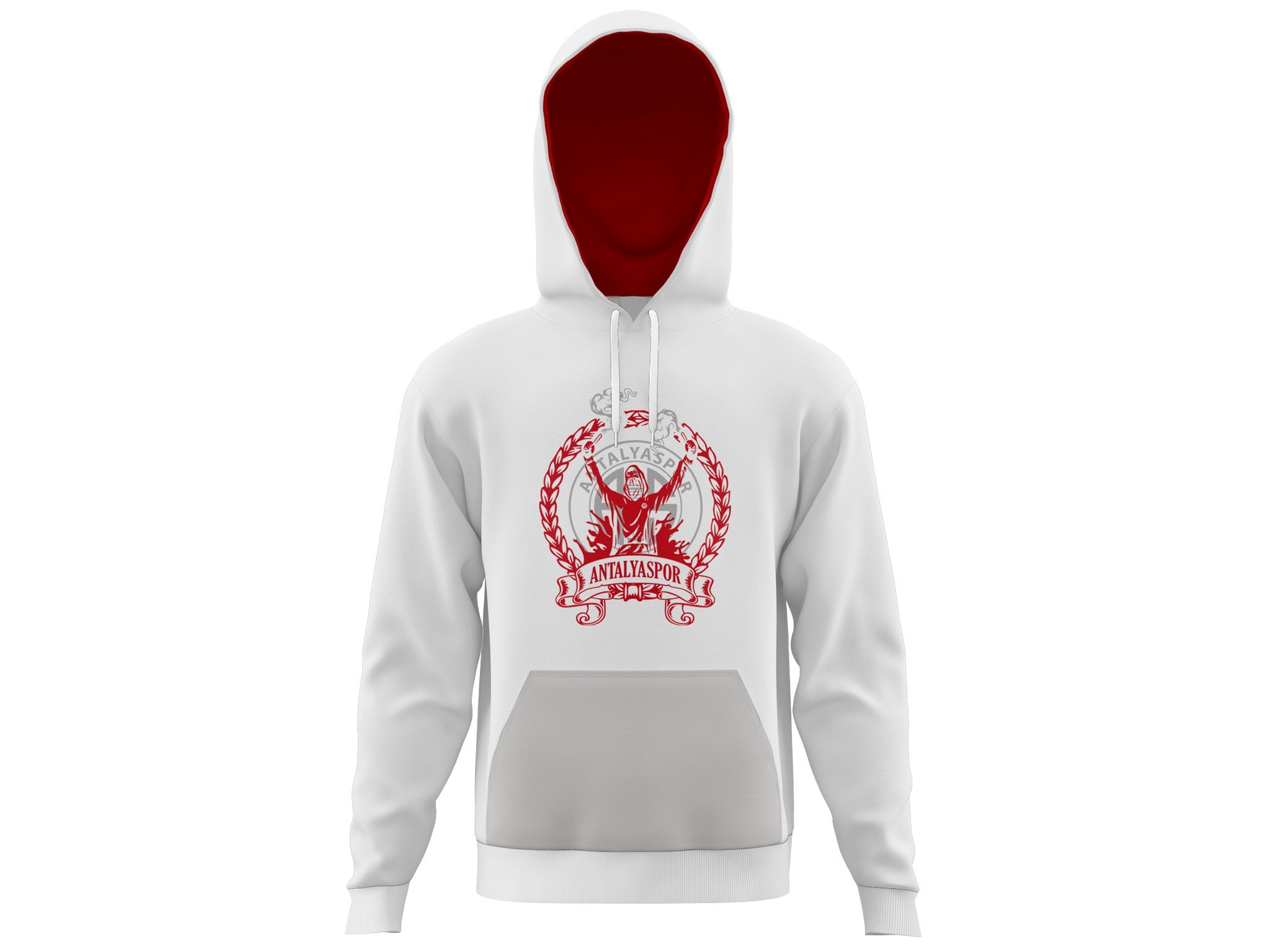 ANTALYASPOR GRİ-BEYAZ TARAFTAR SWEATSHIRT