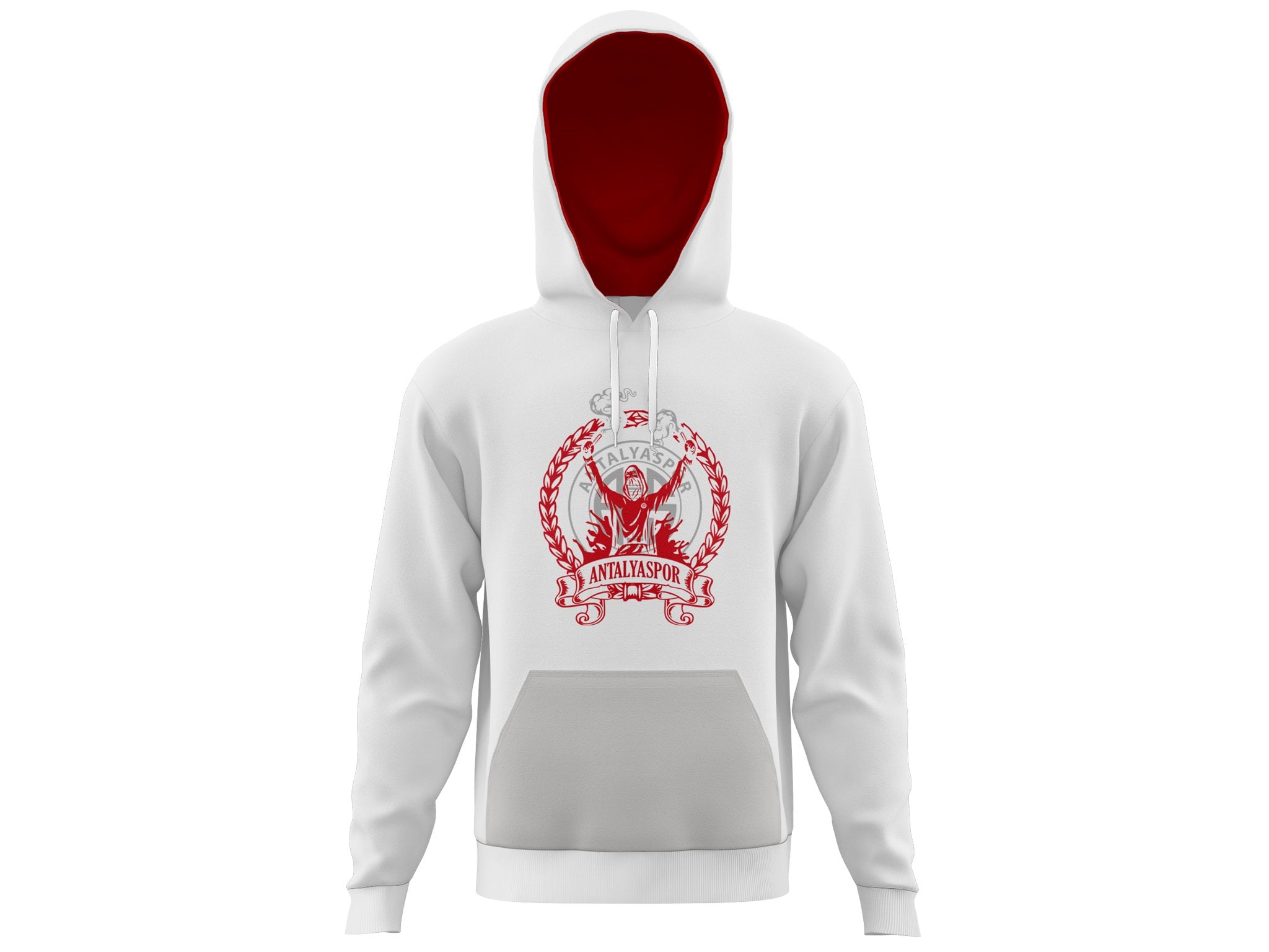 ANTALYASPOR GRİ-BEYAZ TARAFTAR SWEATSHIRT