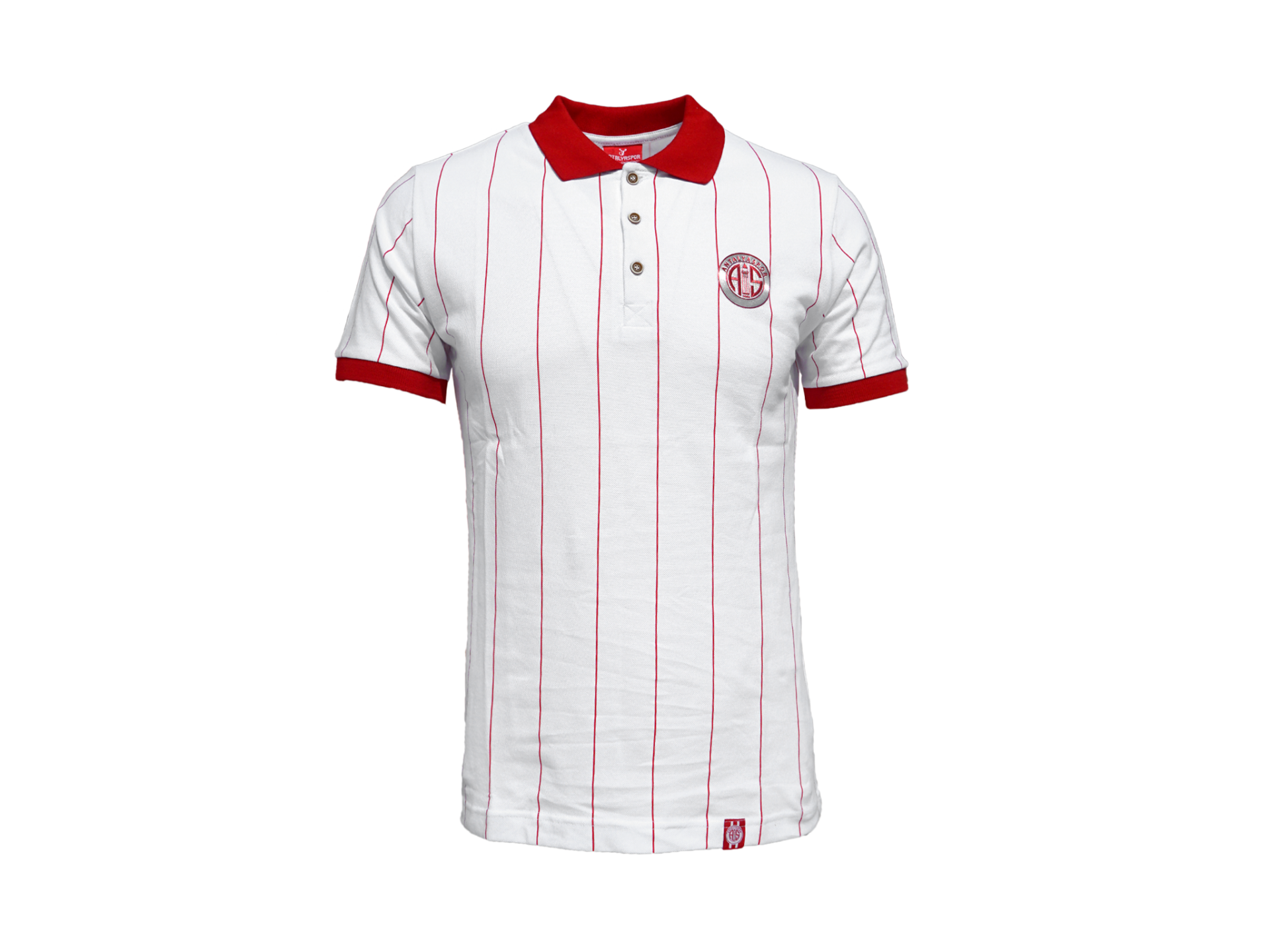 ANTALYASPOR ÇİZGİLİ PARLAK LOGO POLO YAKA TSHİRT