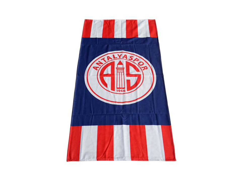 ANTALYASPOR LACİVERT PARÇALI LOGO DİJİTAL PLAJ HAVLUSU