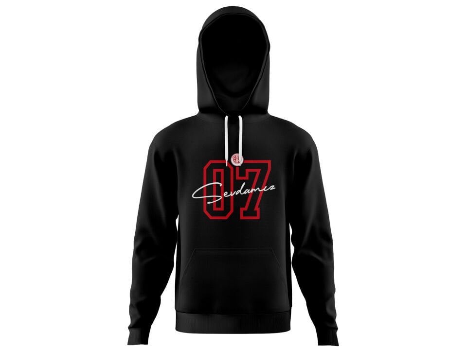 ANTALYASPOR SİYAH 07 SEVDAMIZ KANGURU SWEAT TSHIRT