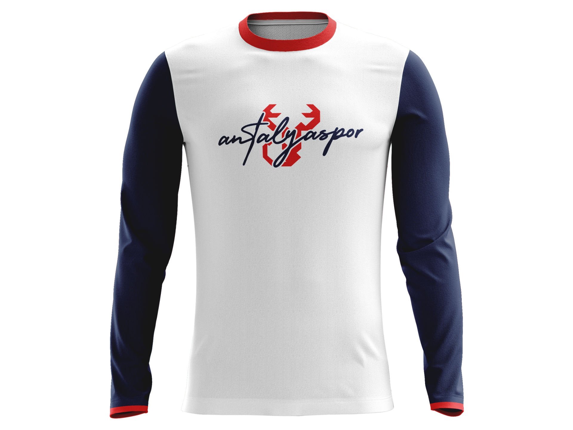 ANTALYASPOR BEYAZ SIFIR YAKA UZUN KOL SWEAT