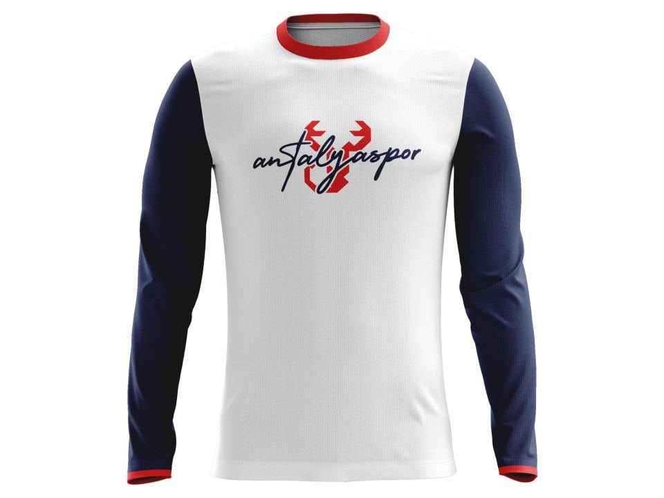 ANTALYASPOR BEYAZ SIFIR YAKA UZUN KOL SWEAT