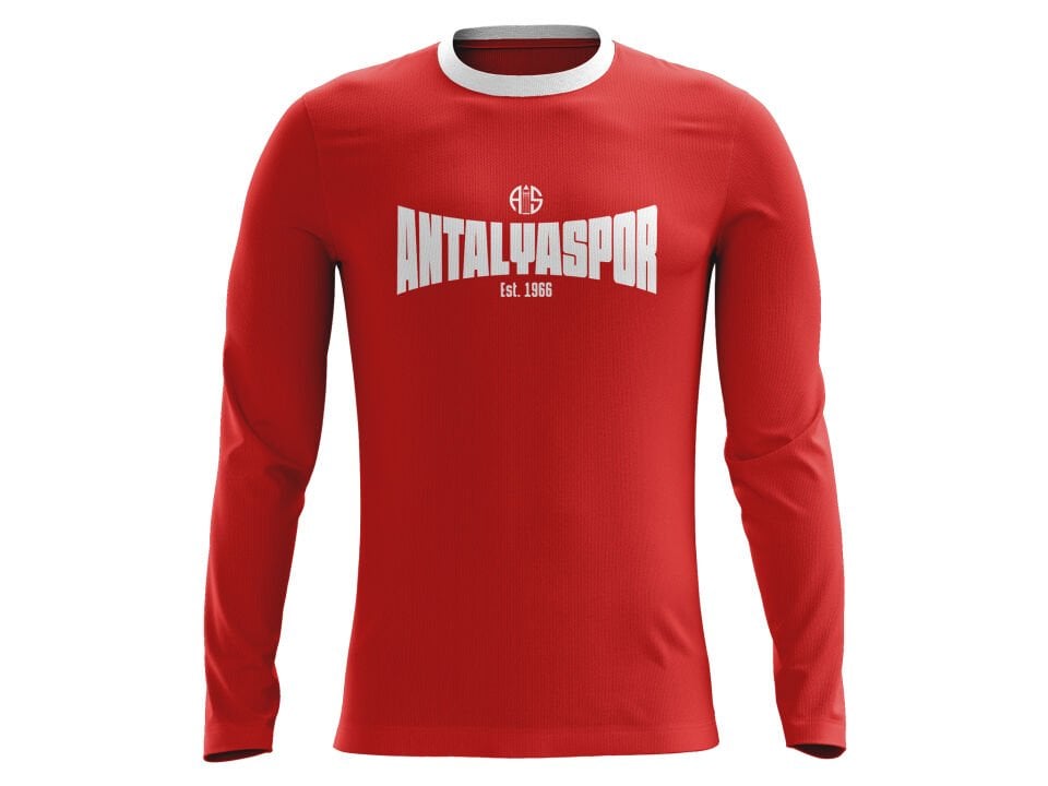 ANTALYASPOR KIRMIZI SIFIR YAKA UZUN KOL SWEAT