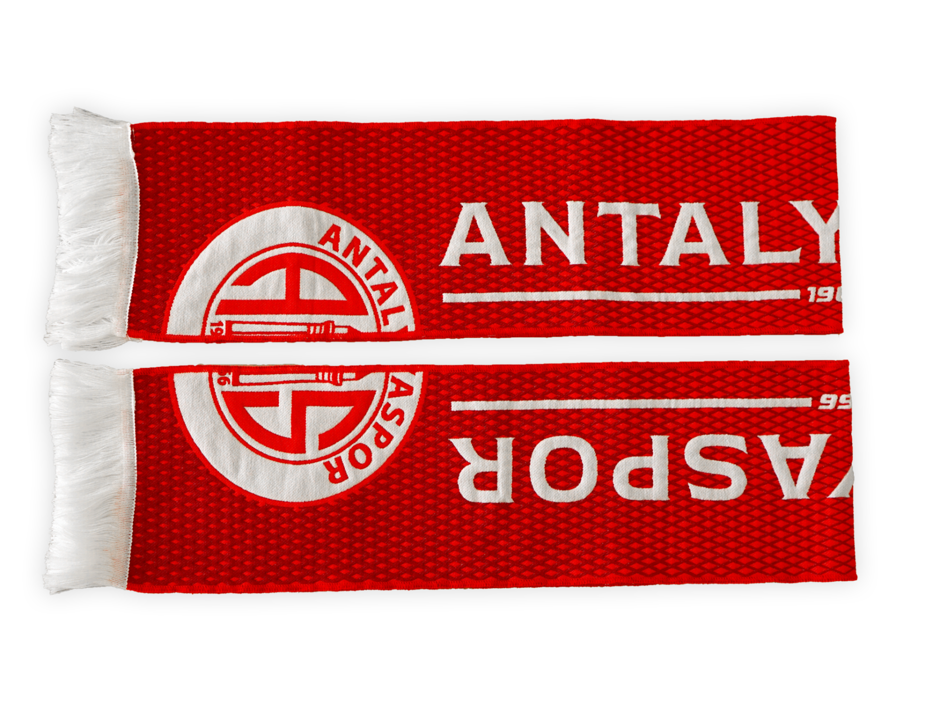 ANTALYASPOR DOKUMA DESENLİ YARIM LOGO ATKI