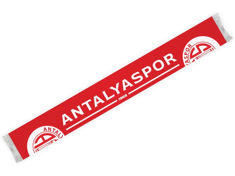 ANTALYASPOR DOKUMA DESENLİ YARIM LOGO ATKI