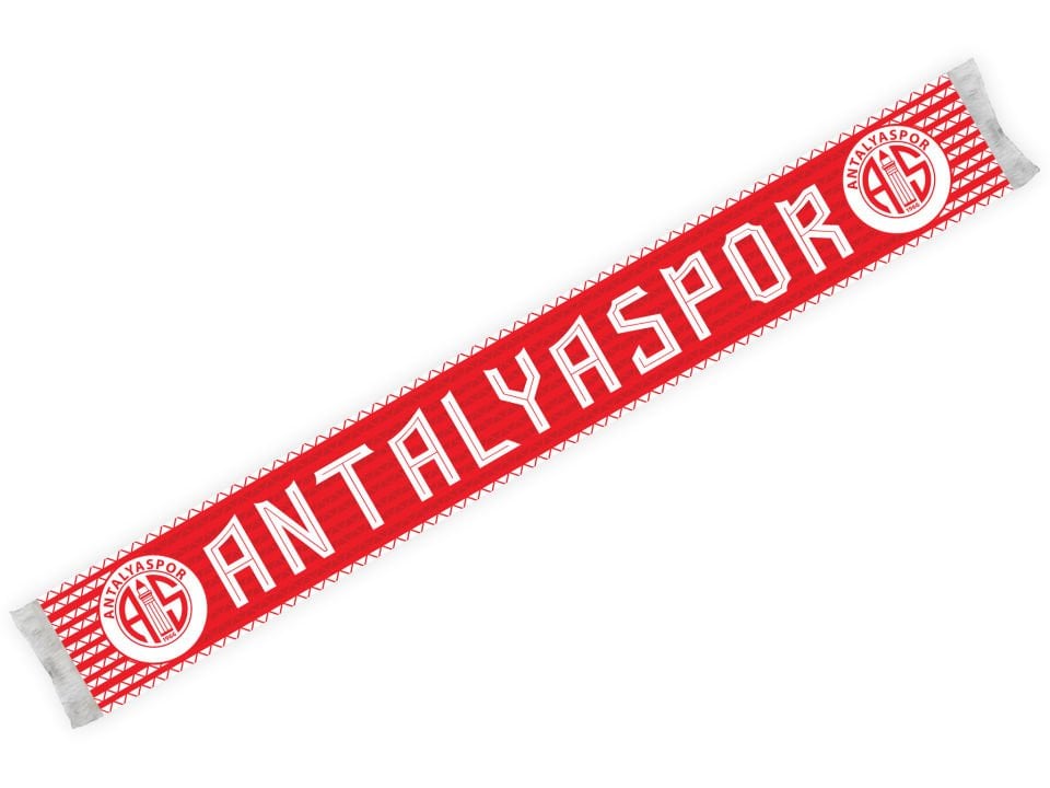 ANTALYASPOR YAZI YATAY ÇİZGİLİ DOKUMA ATKI