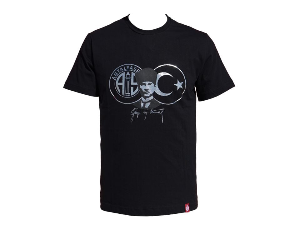ANTALYASPOR ATA LOGO BAYRAK GÜMÜŞ BASKI TSHİRT