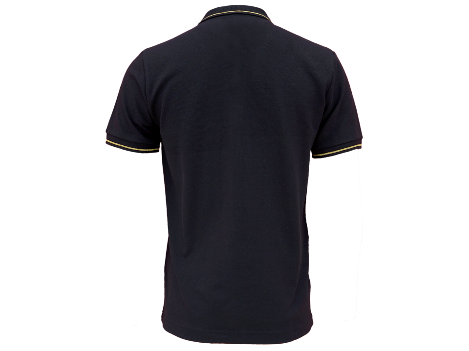 ANTALYASPOR GOLD LOGO NAKIŞ BİYELİ SİYAH POLO YAKA