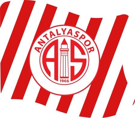 ANTALYASPOR ANAHTARLIK  ÇAPRAZ ÇİZGİLİ LOGO BAYRAK