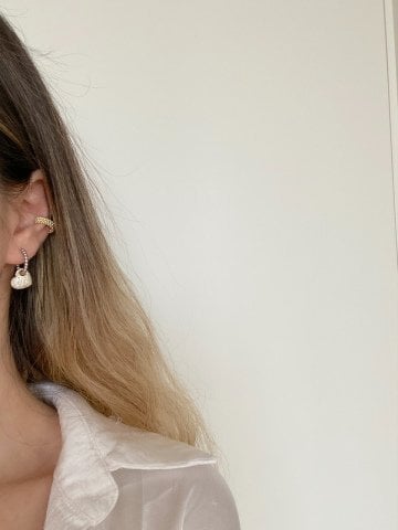 925 Gümüş | 3 Sıralı Burgu Desenli Ear Cuff