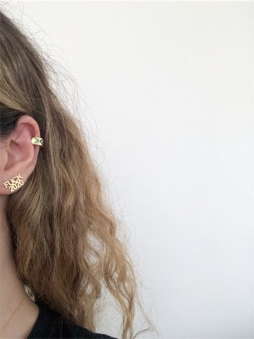 925 Gümüş | Renkli Taşlı Ear Cuff