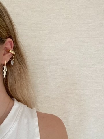 925 Gümüş | Basic Bombe Ear Cuff