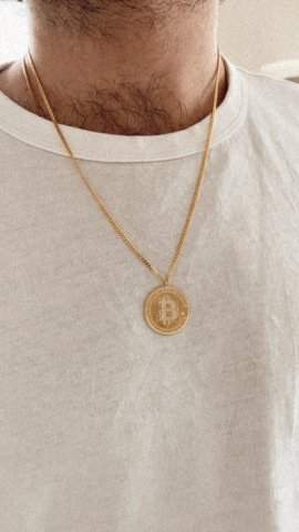 925 Gümüş | Bitcoin Kolye