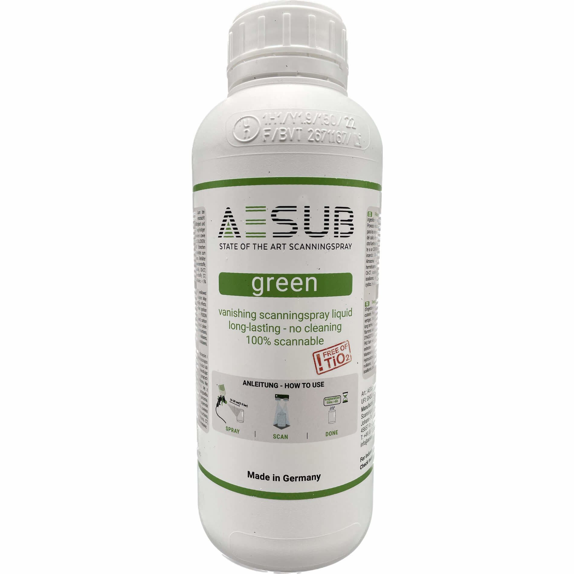 AESUB Yeşil Tarama Sprey Sıvısı 1L
