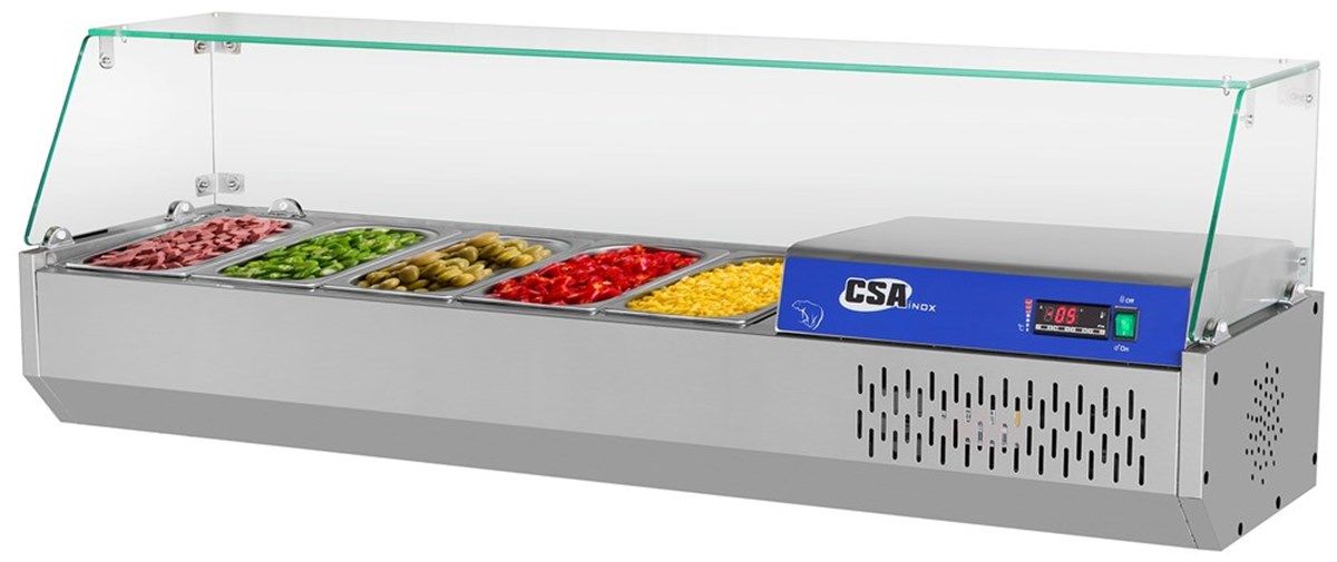 CSA İnox Set Üstü Soğutmalı Salat Bar 186x39x46 Cm 430 Kalite