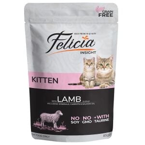 Felicia Tahılsız Kuzu Etli Pouch Yavru Kedi Yaş Maması 85gr