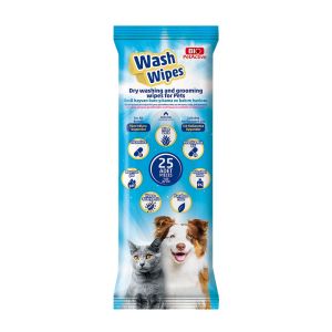 Bio PetActive Wash Wipes Kedi ve Köpek İçin Islak Temizlik Havlusu 25 Adet
