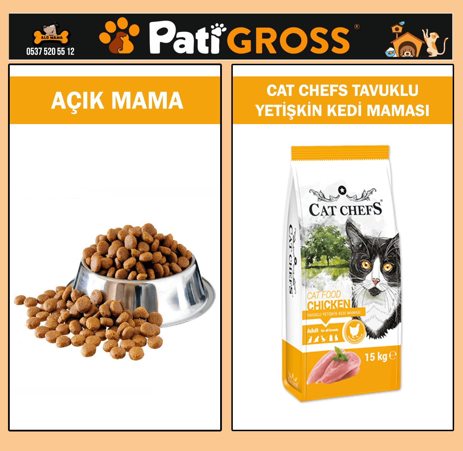 Cat Chefs Tavuklu Yetişkin Kedi Maması 1kg (AÇIK)