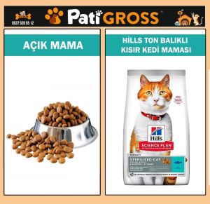 Hills Sterilised Ton Balıklı Kısırlaştırılmış Kedi Maması 1kg (AÇIK)