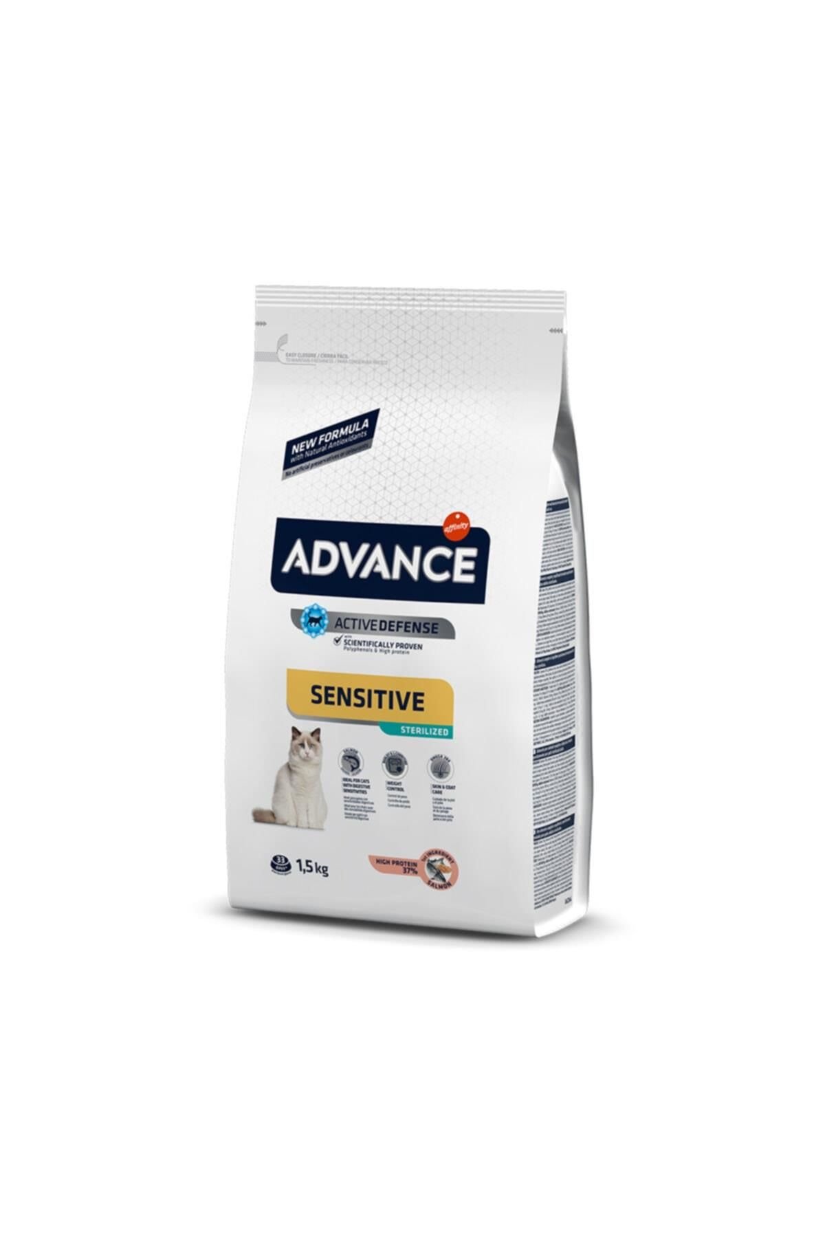 Advance Sensitive Sterilised Somonlu Kısırlaştırılmış Kedi Maması 1.5kg