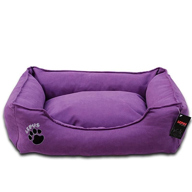 Lepus Soft Fermuarlı Köpek Yatağı Mor L