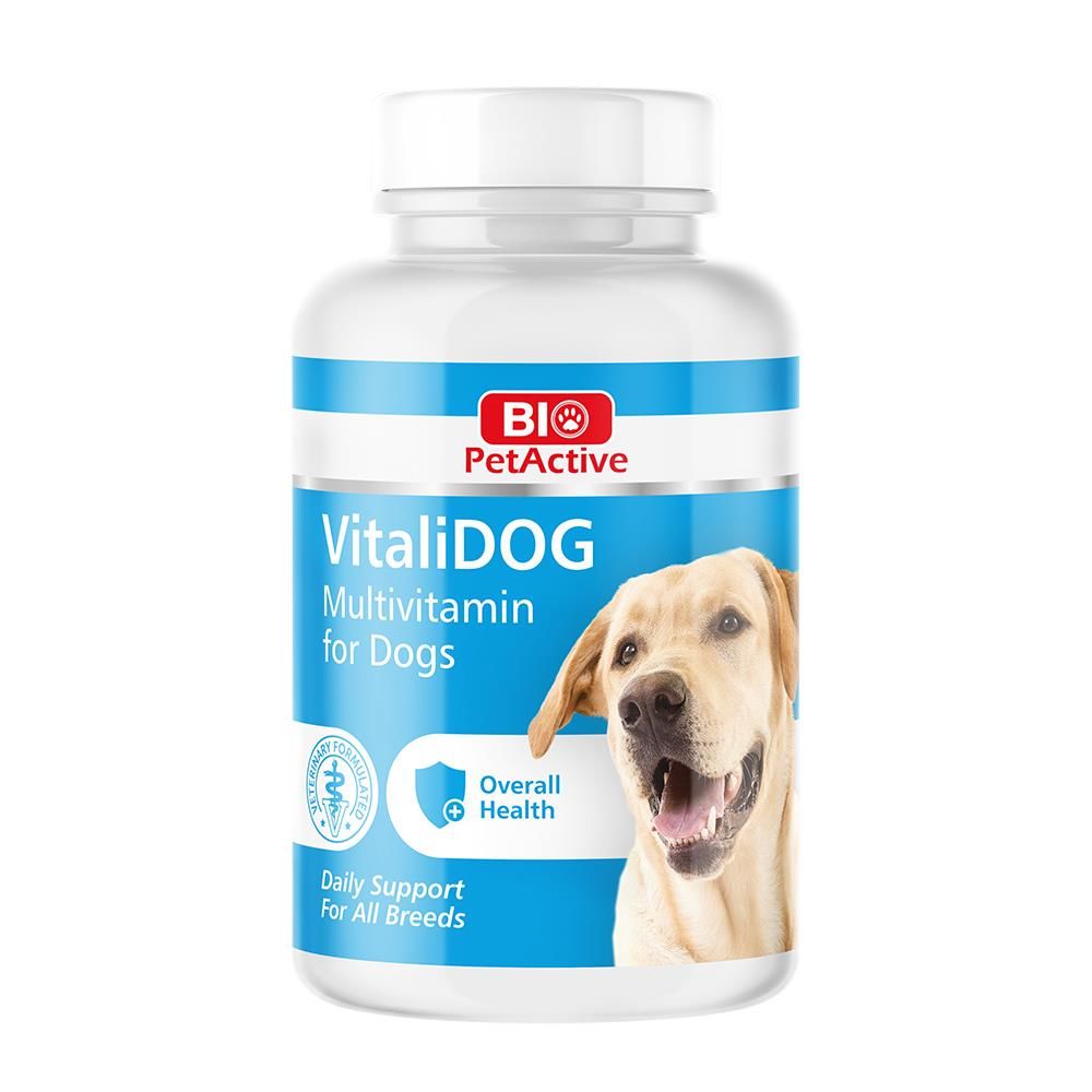 BIO PETACTIVE VİTALİDOG 0,5 150 TABLET (KÖPEKLER İÇİN MULTİVİTAMİN TABLET) 75 GR