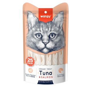 Wanpy Ton Balıklı ve Somonlu Sıvı Kedi Ödülü 25x14gr