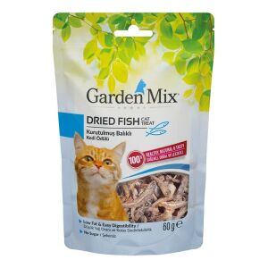 GardenMix Kurutulmuş Balıklı Kedi Ödülü 60gr