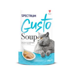 Spectrum Gusto Soup Ton Balıklı ve Balkabaklı Kedi Çorbası 50gr