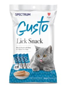 Spectrum Gusto Lick Snack Ton Balığı Sıvı Kedi Ödülü 4x15gr