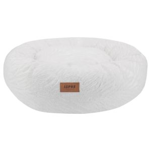 Lepus Luxe Donut Kedi ve Köpek Yatağı Beyaz 60cm