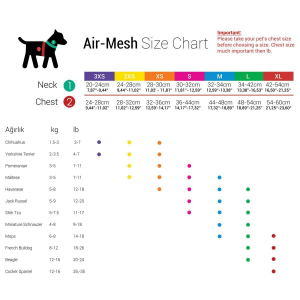 TAILPETZ AIR-MESH HARNESS GARNET M
