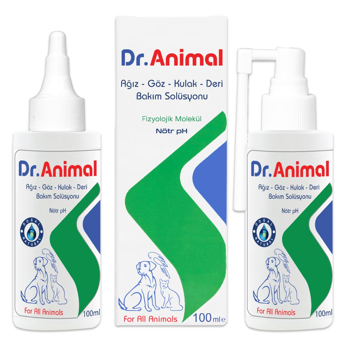 Dr.Animal Ağız-Göz-Kulak-Deri Bakım Solüsyonu 100ml