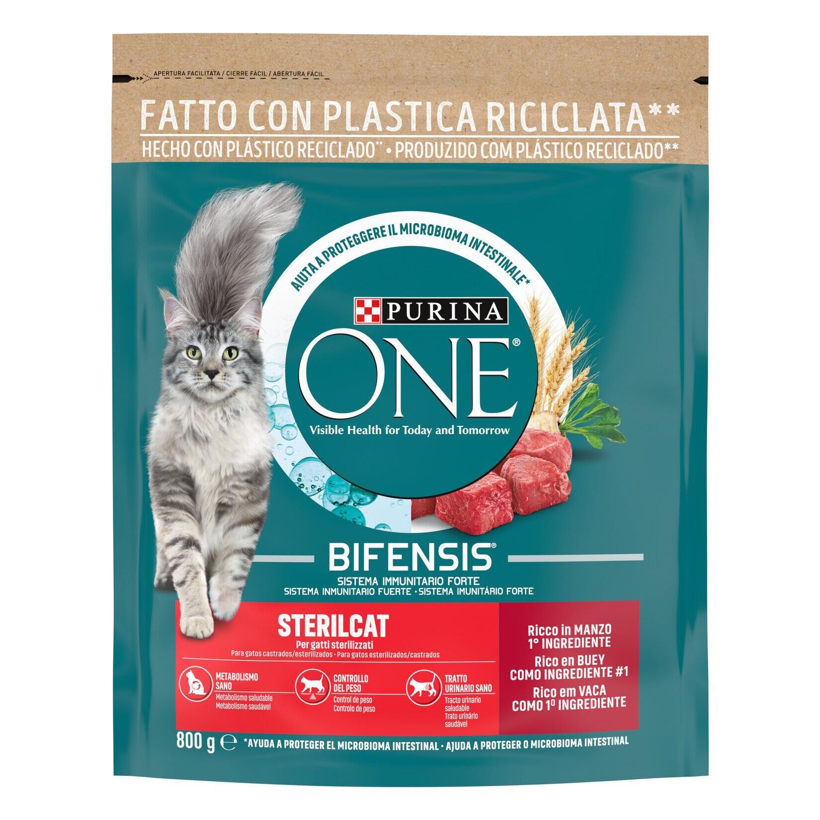 PURINA ONE STERILCAT Beef&Wheat 800gr