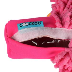 Coockoo Köpek Pembe Peluş Kaplı Pet Şişeli Oyuncak 27cm