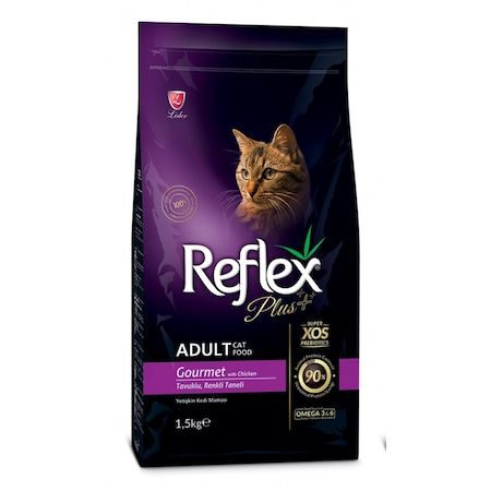 Reflex Plus Renkli Taneli Yetişkin Kedi Maması 1.5kg