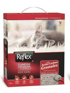 Reflex Granül Aktif Karbonlu Topaklanan Kedi Kumu 10lt